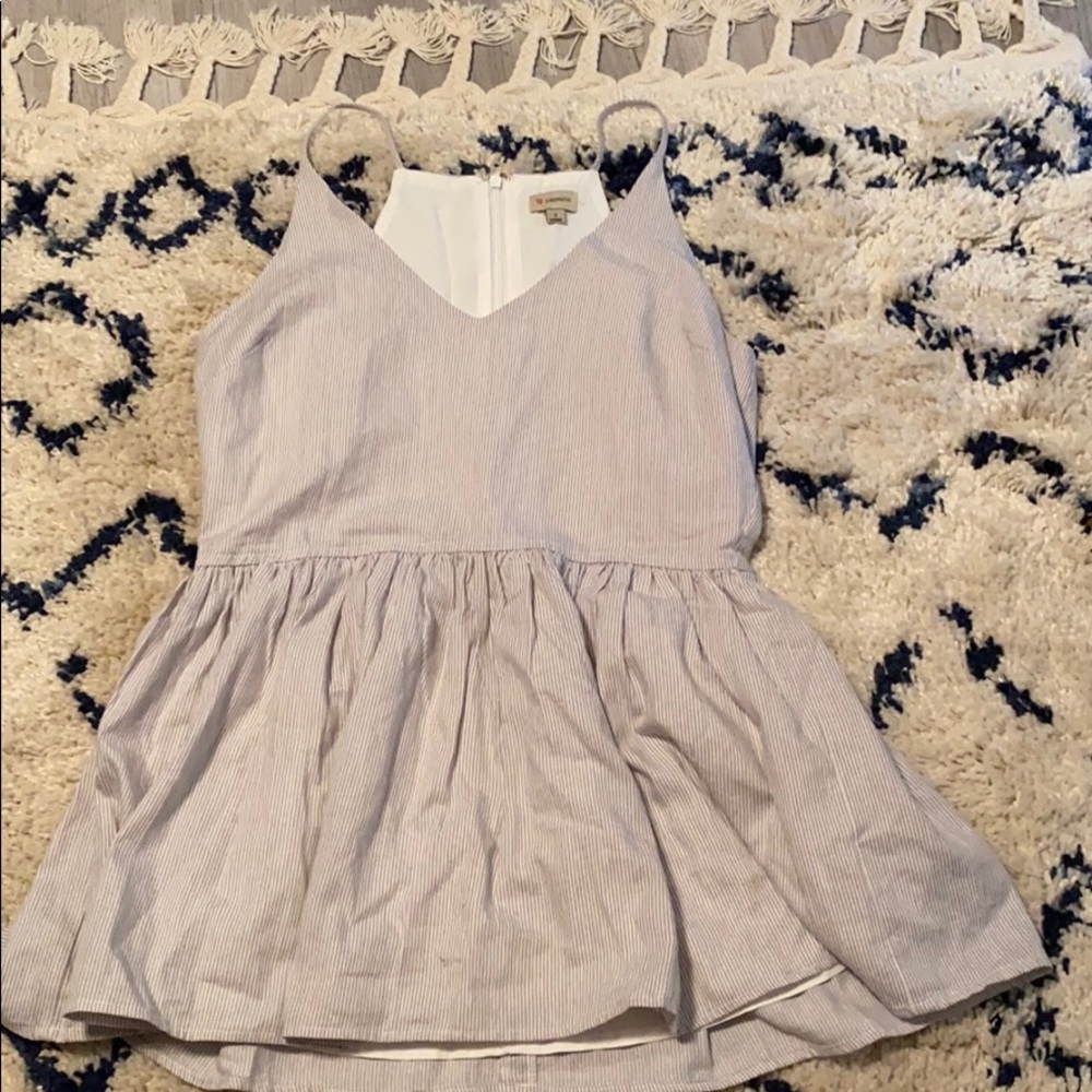 Daniel Cremieux blue and white striped tank